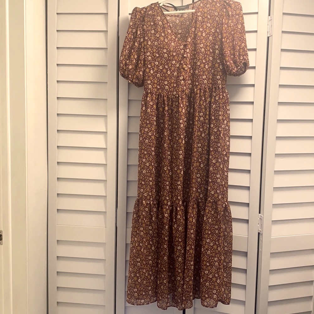 5/$25 Primark floral midi dress chiffon